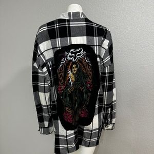 Upcycled Fox Plaid Shacket